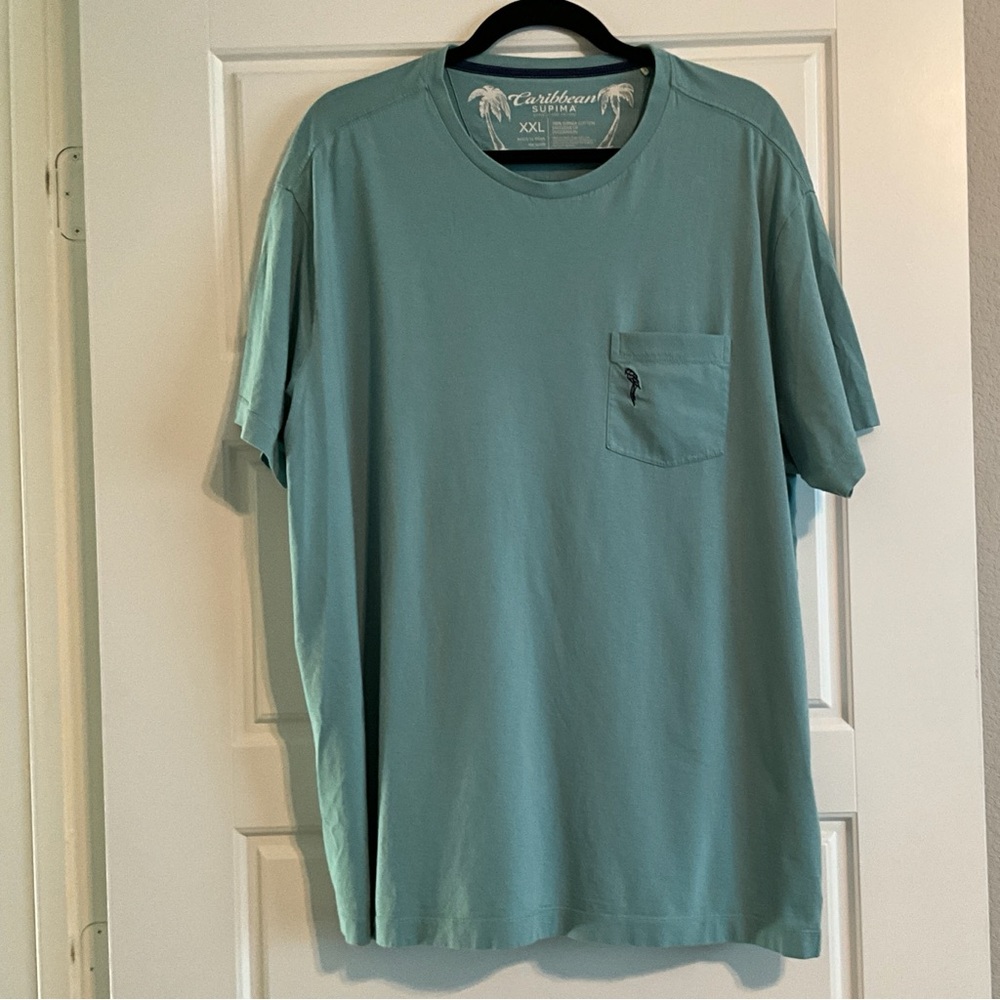 Caribbean Men's Teal Short Sleeve Tee